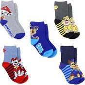 Wholesale - 5pk PAW PATROL COOL PUPS CREWS SOCKS SIZE 4-6, UPC: 193159138387